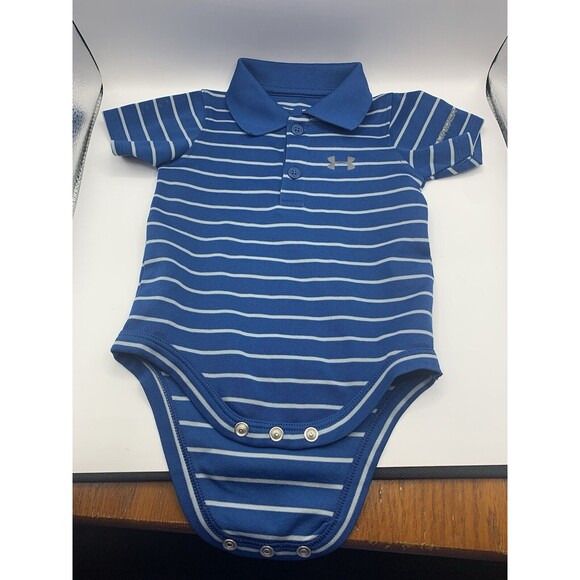 Lot Of 5 Baby One Piece Under Armour And Nike And Shorts 3-6 Months - Picture 14 of 16